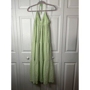 Slate & Willow Green Halter Tie Sleeveless Maxi Dress Women's Size X-Small XS